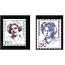 Postage stamp: Women of German History  - Germany / Federal Republic of Germany 1989 Set