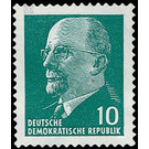 Postage stamps: Chairman of the State Council Walter Ulbricht  - Germany / German Democratic Republic 1961 - 10 Pfennig