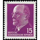 Postage stamps: Chairman of the State Council Walter Ulbricht  - Germany / German Democratic Republic 1961 - 15 Pfennig