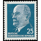 Postage stamps: Chairman of the State Council Walter Ulbricht  - Germany / German Democratic Republic 1963 - 25 Pfennig