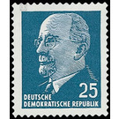 Postage stamps: Chairman of the State Council Walter Ulbricht  - Germany / German Democratic Republic 1963 - 25 Pfennig