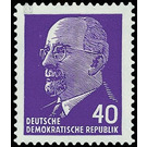 Postage stamps: Chairman of the State Council Walter Ulbricht  - Germany / German Democratic Republic 1963 - 40 Pfennig