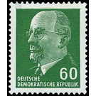 Postage stamps: Chairman of the State Council Walter Ulbricht  - Germany / German Democratic Republic 1964 - 60 Pfennig