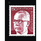 Postage stamps: Federal President Gustav Heinemann  - Germany / Federal Republic of Germany 1972 - 150 Pfennig