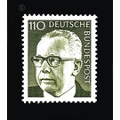 Postage stamps: Federal President Gustav Heinemann  - Germany / Federal Republic of Germany 1973 - 110 Pfennig