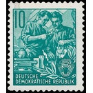 Postage stamps: five-year plan  - Germany / German Democratic Republic 1953 - 10 Pfennig