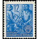 Postage stamps: five-year plan  - Germany / German Democratic Republic 1953 - 12 Pfennig