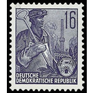 Postage stamps: five-year plan  - Germany / German Democratic Republic 1953 - 16 Pfennig