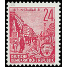 Postage stamps: five-year plan  - Germany / German Democratic Republic 1953 - 24 Pfennig