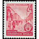Postage stamps: five-year plan  - Germany / German Democratic Republic 1953 - 24 Pfennig