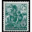 Postage stamps: five-year plan  - Germany / German Democratic Republic 1953 - 25 Pfennig