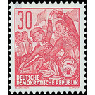 Postage stamps: five-year plan  - Germany / German Democratic Republic 1953 - 30 Pfennig