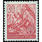 Postage stamps: five-year plan  - Germany / German Democratic Republic 1953 - 30 Pfennig