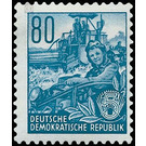 Postage stamps: five-year plan  - Germany / German Democratic Republic 1953 - 80 Pfennig