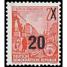 Postage stamps: five-year plan  - Germany / German Democratic Republic 1954 - 20 Pfennig