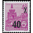 Postage stamps: five-year plan  - Germany / German Democratic Republic 1954 - 40 Pfennig