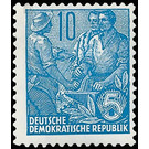 Postage stamps: five-year plan  - Germany / German Democratic Republic 1955 - 10 Pfennig
