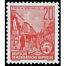 Postage stamps: five-year plan  - Germany / German Democratic Republic 1955 - 20 Pfennig