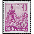 Postage stamps: five-year plan  - Germany / German Democratic Republic 1955 - 40 Pfennig