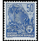 Postage stamps: five-year plan  - Germany / German Democratic Republic 1955 - 50 Pfennig