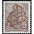 Postage stamps: five-year plan  - Germany / German Democratic Republic 1955 - 70 Pfennig