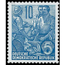 Postage stamps: five-year plan  - Germany / German Democratic Republic 1957 - 10 Pfennig