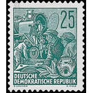 Postage stamps: five-year plan  - Germany / German Democratic Republic 1957 - 25 Pfennig