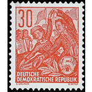 Postage stamps: five-year plan  - Germany / German Democratic Republic 1957 - 30 Pfennig