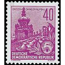 Postage stamps: five-year plan  - Germany / German Democratic Republic 1957 - 40 Pfennig