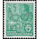 Postage stamps: five-year plan  - Germany / German Democratic Republic 1957 - 5 Pfennig