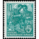 Postage stamps: five-year plan  - Germany / German Democratic Republic 1959 - 10 Pfennig