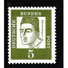 Postage stamps: Important Germans  - Germany / Federal Republic of Germany 1961 - 5
