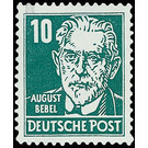 Postage stamps: personalities from politics, art and science  - Germany / German Democratic Republic 1952 - 10 Pfennig