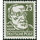 Postage stamps: personalities from politics, art and science  - Germany / German Democratic Republic 1952 - 25 Pfennig