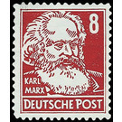 Postage stamps: personalities from politics, art and science  - Germany / German Democratic Republic 1952 - 8 Pfennig