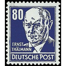 Postage stamps: personalities from politics, art and science  - Germany / German Democratic Republic 1952 - 80 Pfennig