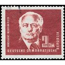 Postage stamps: President Wilhelm Pieck  - Germany / German Democratic Republic 1950 - 200 Pfennig