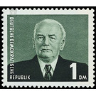 Postage stamps: President Wilhelm Pieck  - Germany / German Democratic Republic 1953 - 100 Pfennig