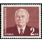 Postage stamps: President Wilhelm Pieck  - Germany / German Democratic Republic 1953 - 200 Pfennig