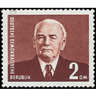 Postage stamps: President Wilhelm Pieck  - Germany / German Democratic Republic 1958 - 200 Pfennig