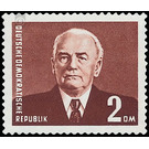 Postage stamps: President Wilhelm Pieck  - Germany / German Democratic Republic 1958 - 200 Pfennig