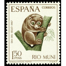 Potto (Perodicticus potto) - Central Africa / Equatorial Guinea  / Rio Muni 1967 - 1.50