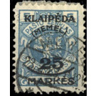 Print I on officiel stamp - Germany / Old German States / Memel Territory 1923 - 25