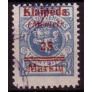 Print II on officiel stamp - Germany / Old German States / Memel Territory 1923 - 25