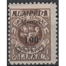 Print III on officiel stamp - Germany / Old German States / Memel Territory 1923 - 100