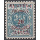 Print III on officiel stamp - Germany / Old German States / Memel Territory 1923 - 20