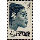 Profile vahiné - Polynesia / French Oceania 1948 - 4