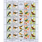 Protected animal species - Songbirds - Yugoslavia 2002