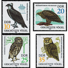 Protected birds of prey  - Germany / German Democratic Republic 1982 Set