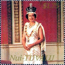 Queen Elizabeth II bride - Polynesia / Tuvalu, Nui 1987
